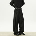 Pleated Wide-leg Deconstructed Loose Drape Trousers