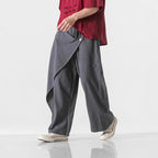 Irregular Retro Casual Trousers