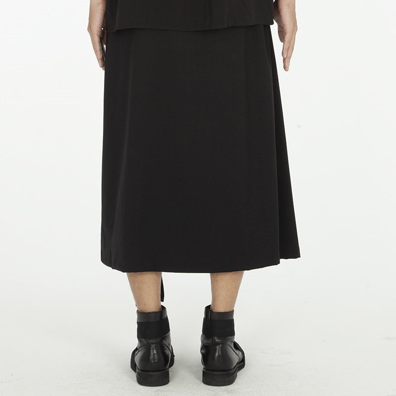 Loose Tie Wide-Leg Culottes