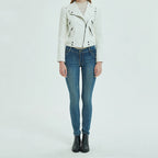 PU Leather Short Slim Jacket