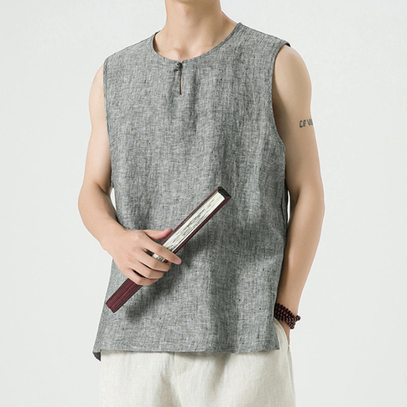 Linen Vintage Loose Vest