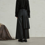 Detachable Samurai Wide Leg Pleated Culottes