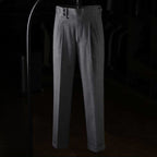Italian Casual Paris Buckle Straight Business Trousers