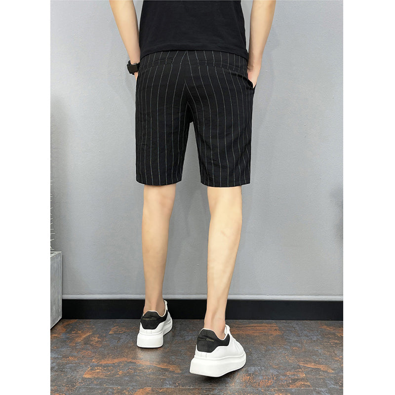 Striped Casual Slim Fit Shorts