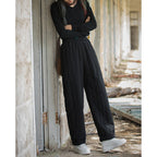 Thick Warm Vertical Checkered Cotton Pants
