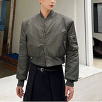Single-breasted Cropped Jacket