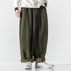 Retro Corduroy Straight Leg Pants