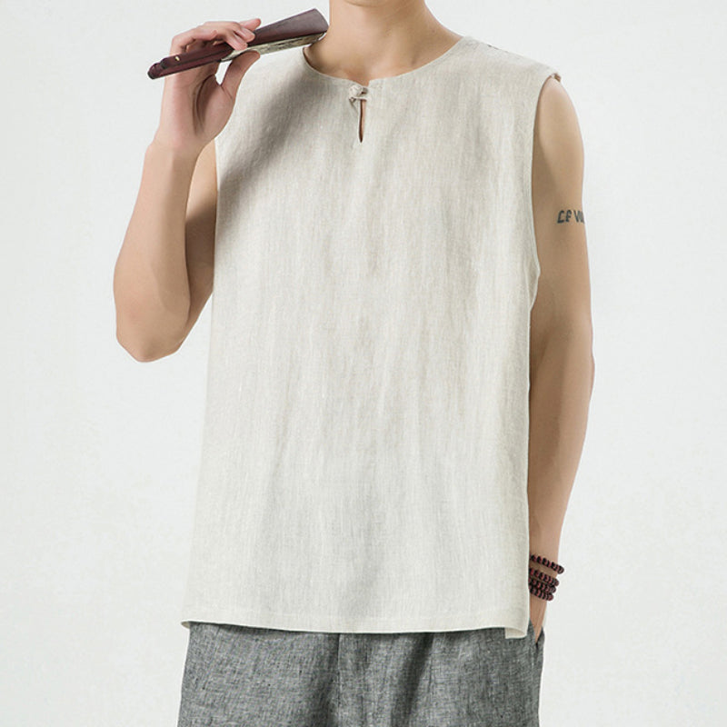Linen Vintage Loose Vest