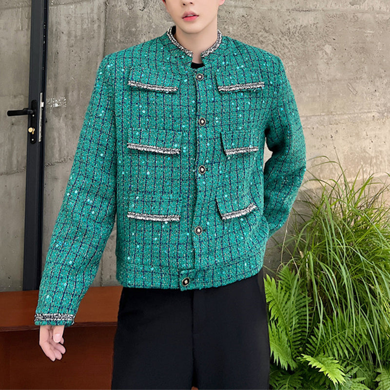 Multi Pocket Sequin Jacket