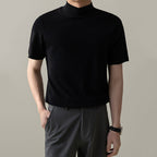 Casual Breathable Slim Fit Solid Color T-shirt