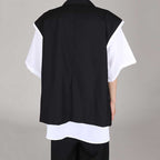 Casual Thin Sleeveless Suit Jacket Draped Loose Pants Two-piece Set