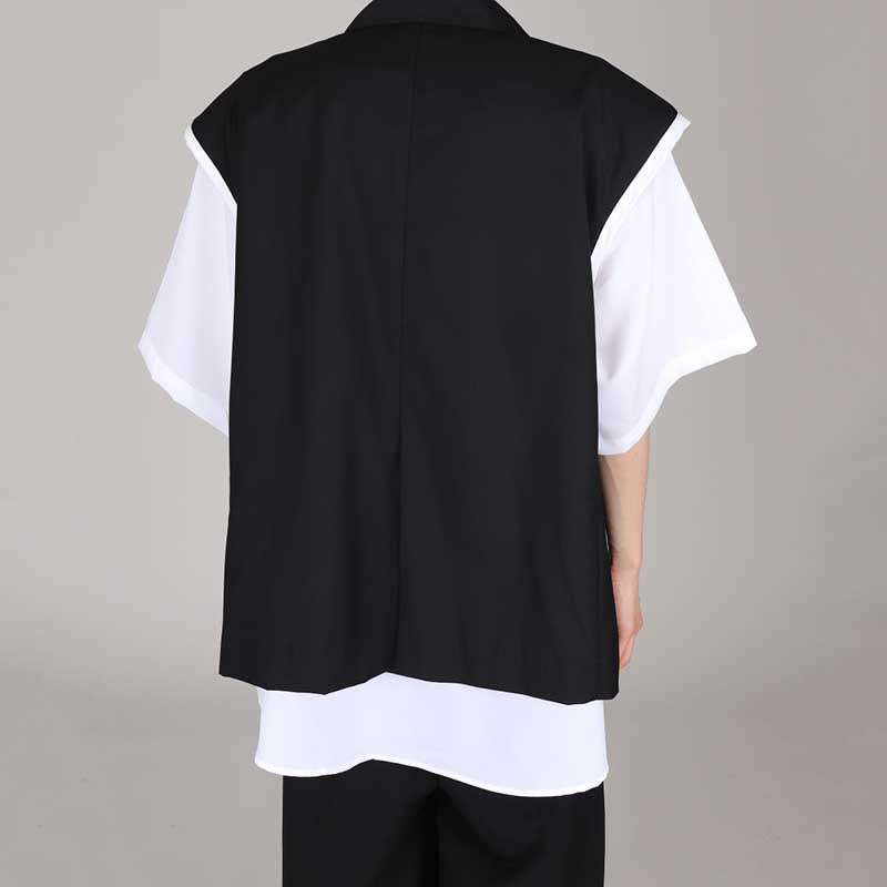 Casual Thin Sleeveless Suit Jacket Draped Loose Pants Two-piece Set