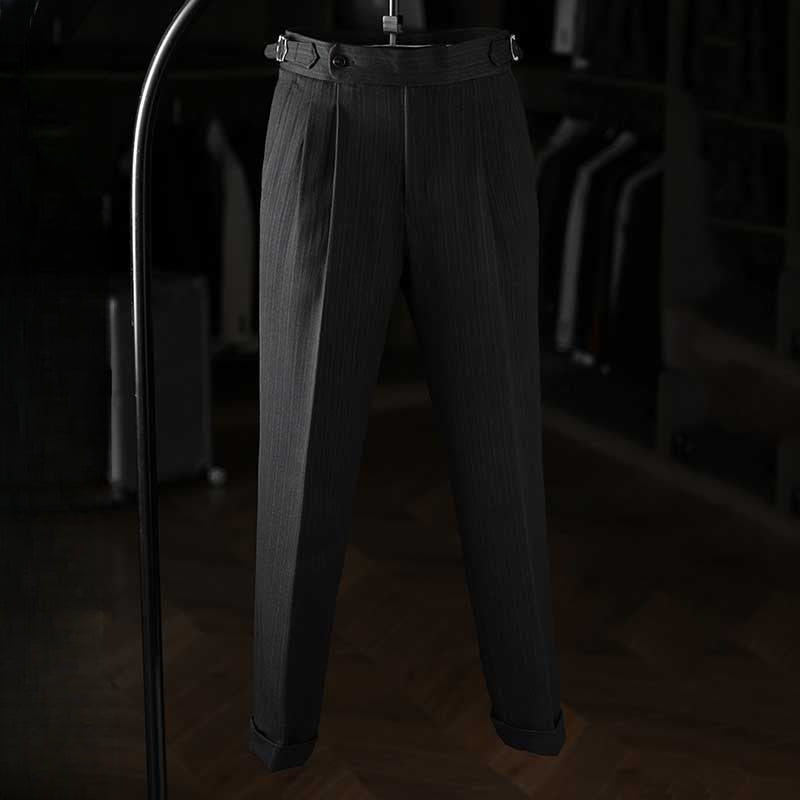 Vintage Paris Button Drape Business Pants