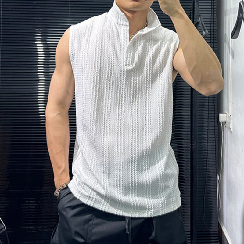 Loose Lapel Casual V-Neck Sleeveless Vest