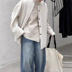 Loose Padded Casual Shirt Jacket