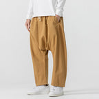 Retro Low Crotch Casual Loose Straight Wide Leg Pants