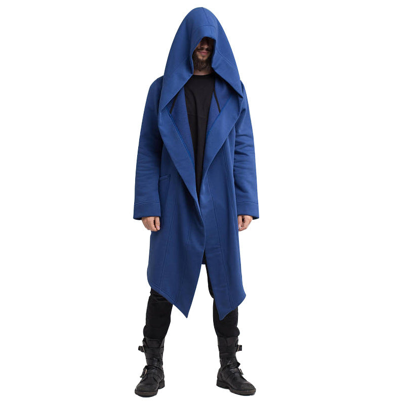 Long Cardigan Cloak Hooded Coat
