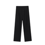 Solid Color Straight Drape Casual Pants