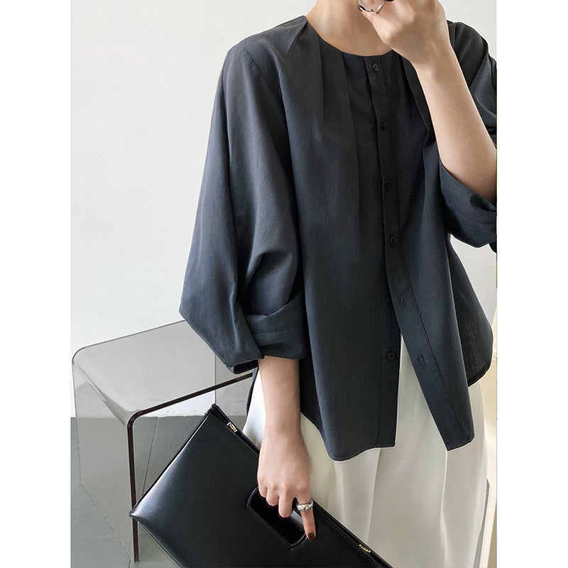 Casual Balloon Sleeve Shirt
