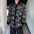 Stage Party Sequin Velvet Long Sleeve Shirt