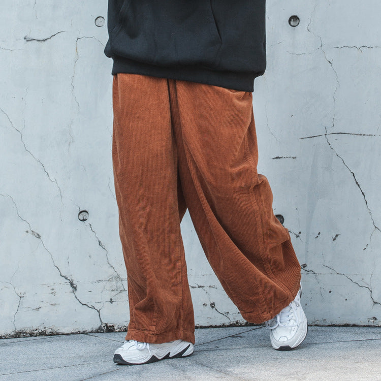 Vintage Loose Corduroy Wide Leg Slacks