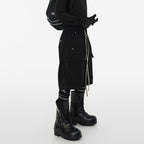 Dark Drawstring Cargo Pocket Three-dimensional Loose Shorts