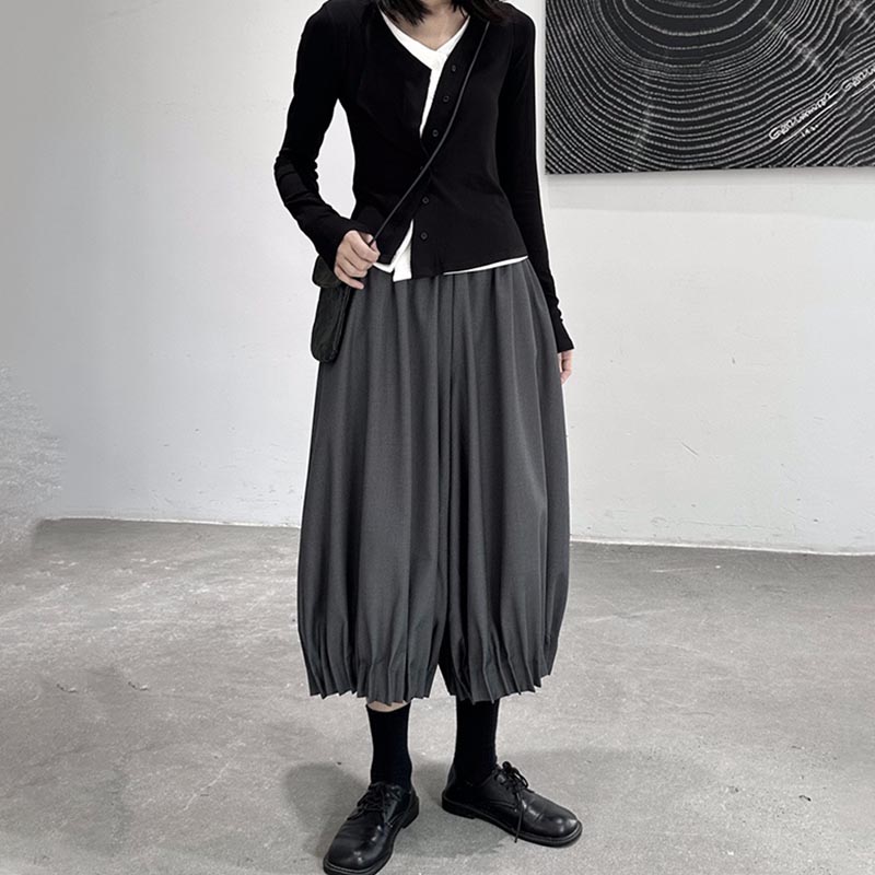 Bud Wide Leg Pleated Pants