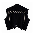 Denim Sleeveless Vest Jacket