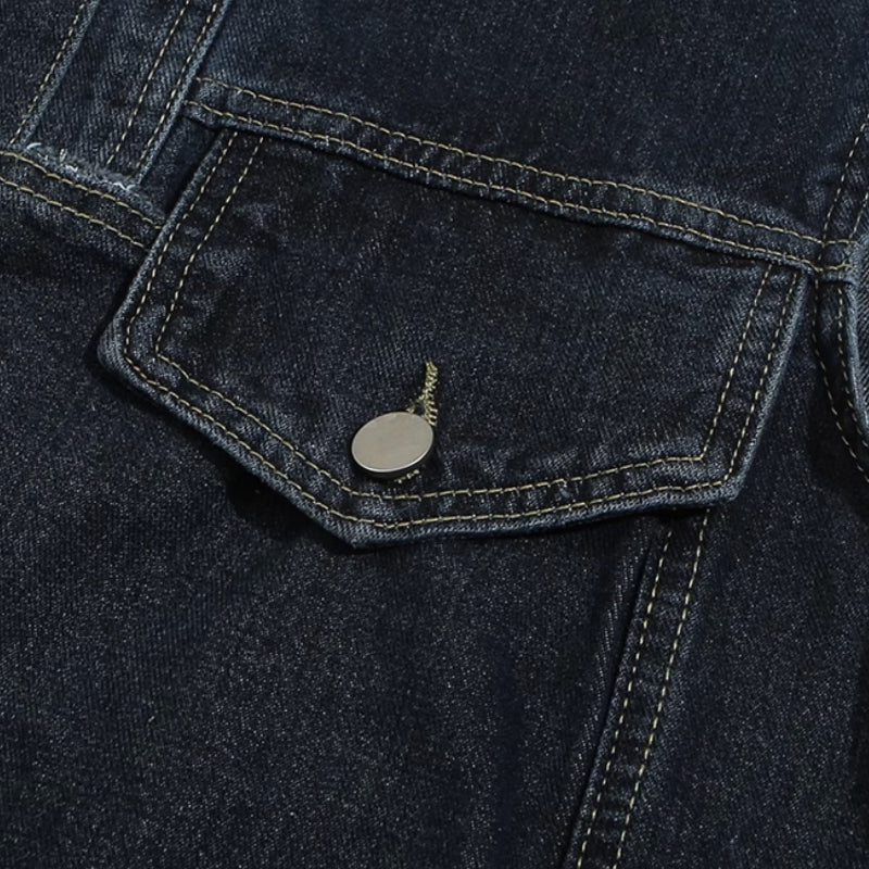 Multi-pocket Japanese Workwear Denim Vest