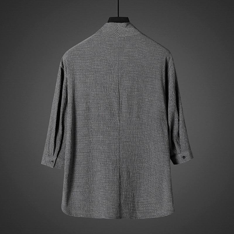 Vintage Ice Silk Loose Zen Clothes Half Sleeve T-shirt