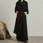 Loose Buttoned Irregular Wide-leg Pants