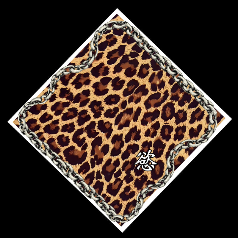 Leopard Print American Retro Street Hip-hop Headscarf