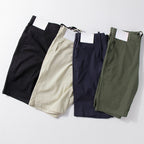 Thin Cotton and Linen Basic Solid Color Straight Loose Shorts