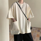 Vintage Slit Pocket Short-sleeved T-shirt