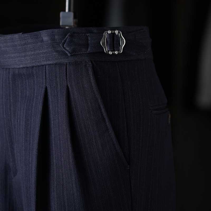 Vintage Paris Button Drape Business Pants