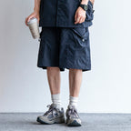 Japanese Functional Large Pocket Shirt Casual Loose Overalls Two-piece Set