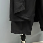 Irregular Multi-layer Cropped Hakama Pants