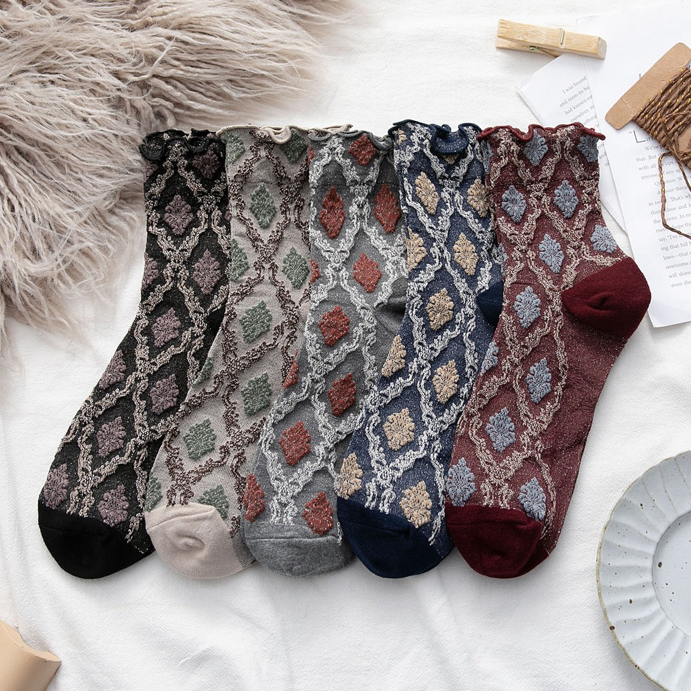 Winter Loose Breathable Cotton Ankle Socks