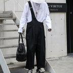 Black Loose Overalls