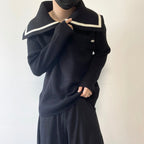 Large Lapel Thick Sweater