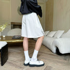 Loose Lace Panel Casual Shorts