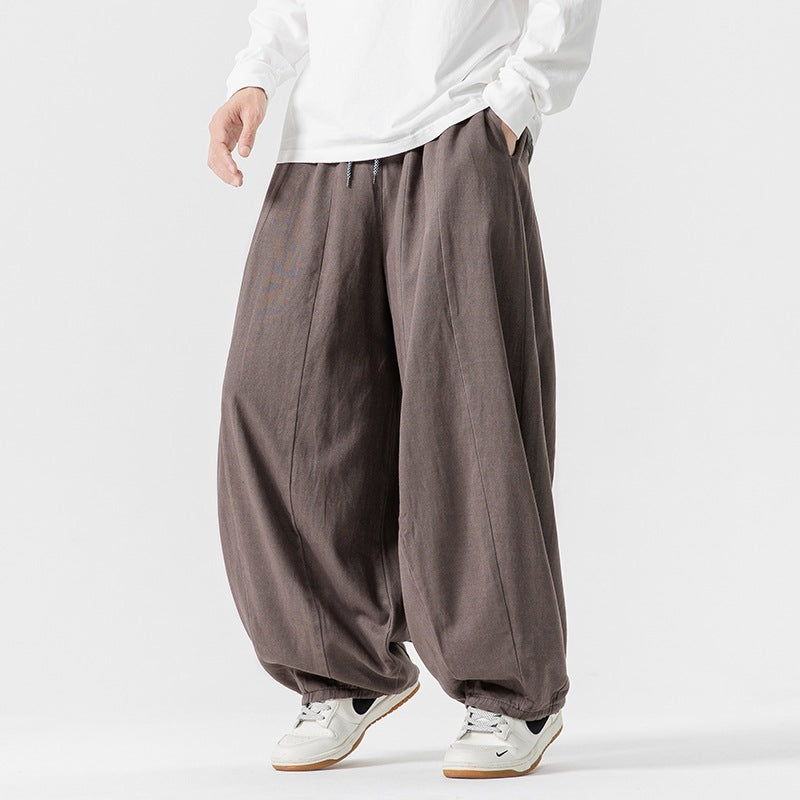 Japanese Retro Loose Wide-leg Harem Pants