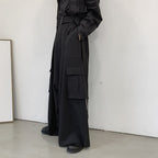 Three-dimensional Pocket Wide-leg Trouser