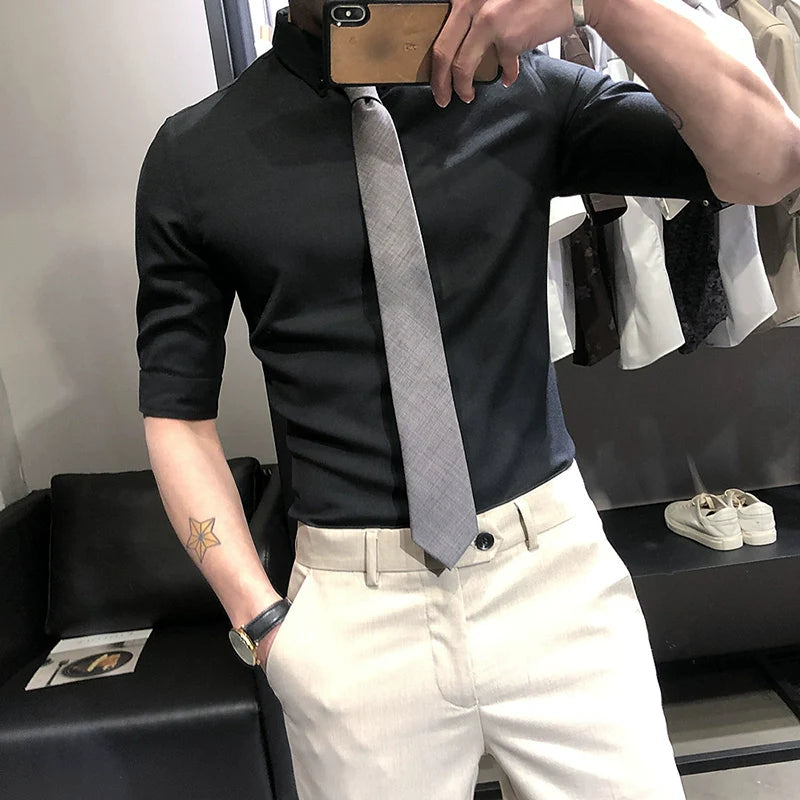 Summer Non-iron Slim Fit Business Casual Shirt