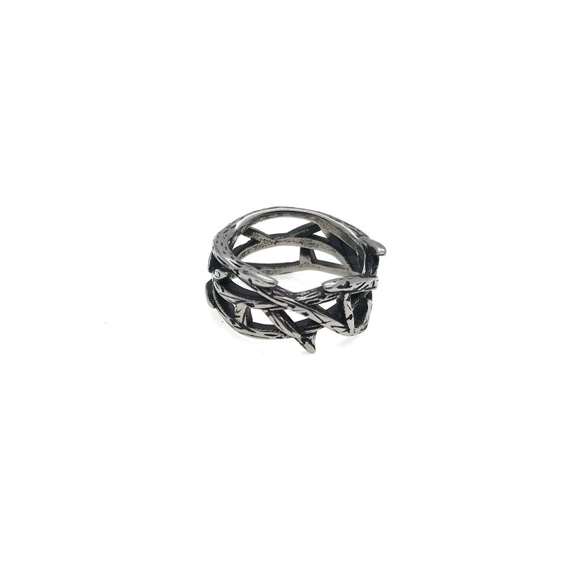 Vintage Dark Vine Thorns Ring