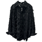 Cut-out Feather Tassels Loose Shirt