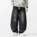 Japanese Retro Machete Denim Loose Wide-leg Harem Pants