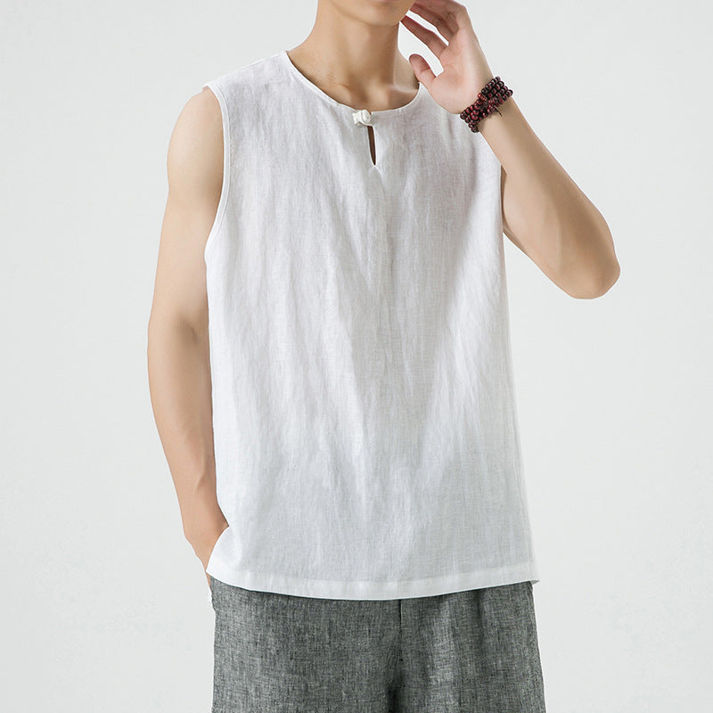 Linen Vintage Loose Vest