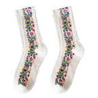 Warm Ethnic Cute Floral Printing Socks
