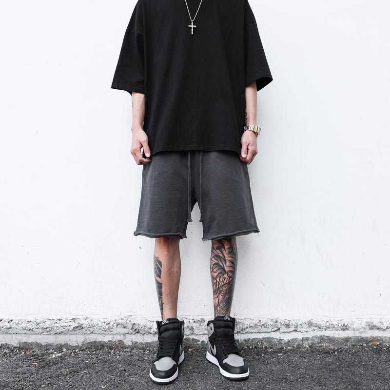 Raw Edge Loose Casual Shorts